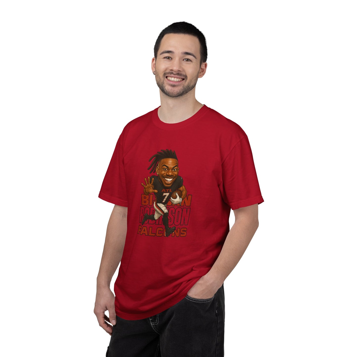 Atlanta Falcons Bijan Robinson Unisex Fan Apparel T-shirt - Cheer on Your Team in Style, Gift for Sports Lovers, Game Day Essential