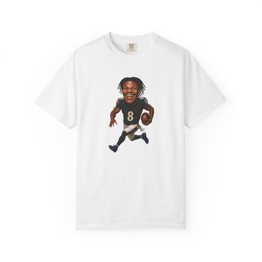 Baltimore Ravens Lamar Jackson , Fun Graphic Tee, Unisex Gift Idea, Perfect for Game Days, Casual Wear, Birthday Present, Team Spirit