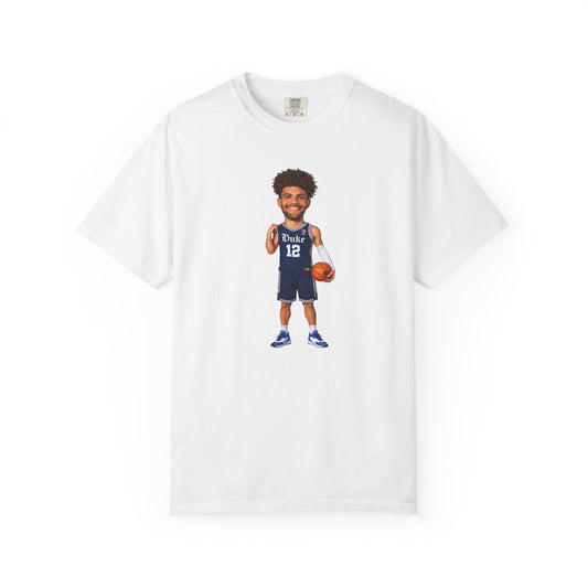 Duke March Madness Caricature T-Shirt | Blue Jersey Number 12