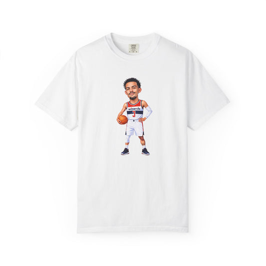 Washington Wizards Trae Young | Basketball Player Caricature T-shirt | Cartoon Hoopster Illustration