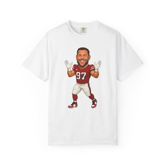 San Francisco 49ers Nick Bosa, regular Unisex Sports Garment, Gift for Dads, Tailgate Apparel, Game Day Tee, Personalized Football Shirt