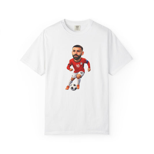Egypt SALAH | Soccer Player Cartoon Illustration T-shirt | Footballer Caricature Tee