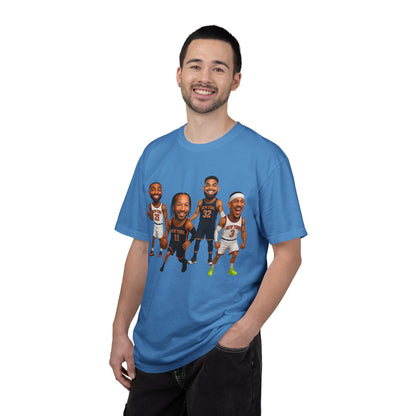 Knicks Basketball Caricatures | Players Caricature T-Shirt | Cartoon NBA Fan Tee